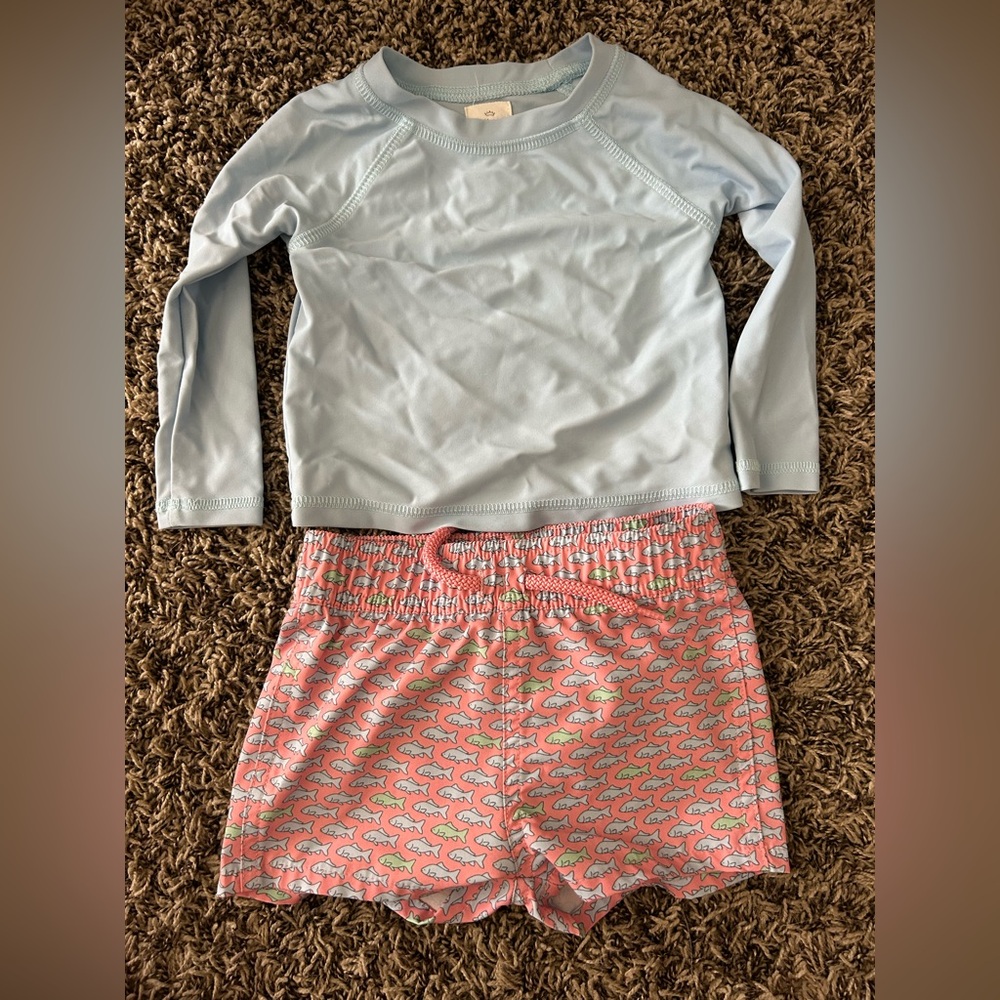 Starting Out Light Blue Infant Rash Guard Top